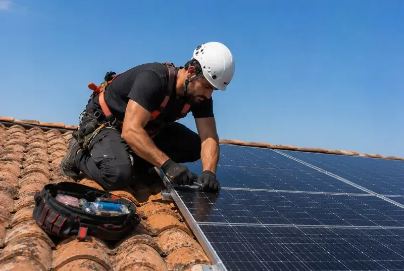 Maintenance et monitoring de panneaux solaires à Glorianes
